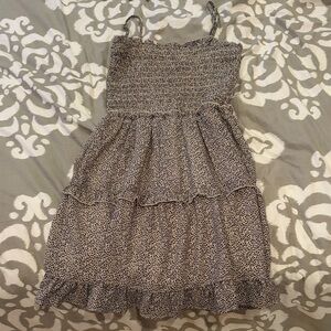 Black and White Ruffle Dress